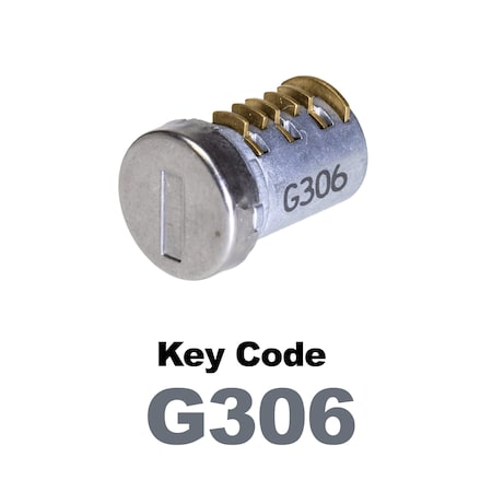 Global Replacement Lock Cylinder, For Non-Master Key Applications, For use in Locks with Key Code G306 KC-SNM-NK-306